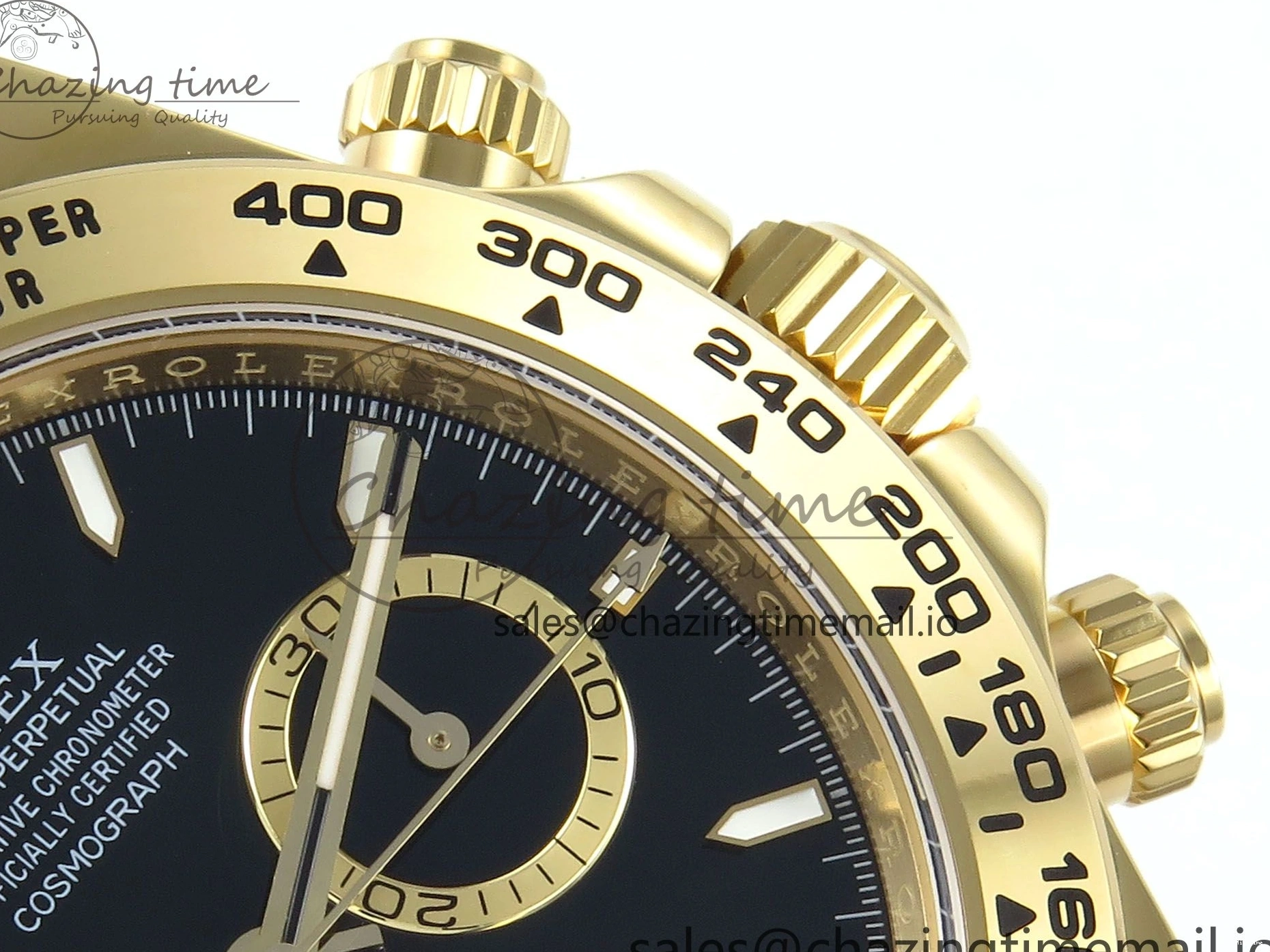 MiroTime 0305 TimelessDesign Daytona 126508 APSF 1:1 Best Edition Black Dial on YG Braclet SH 742